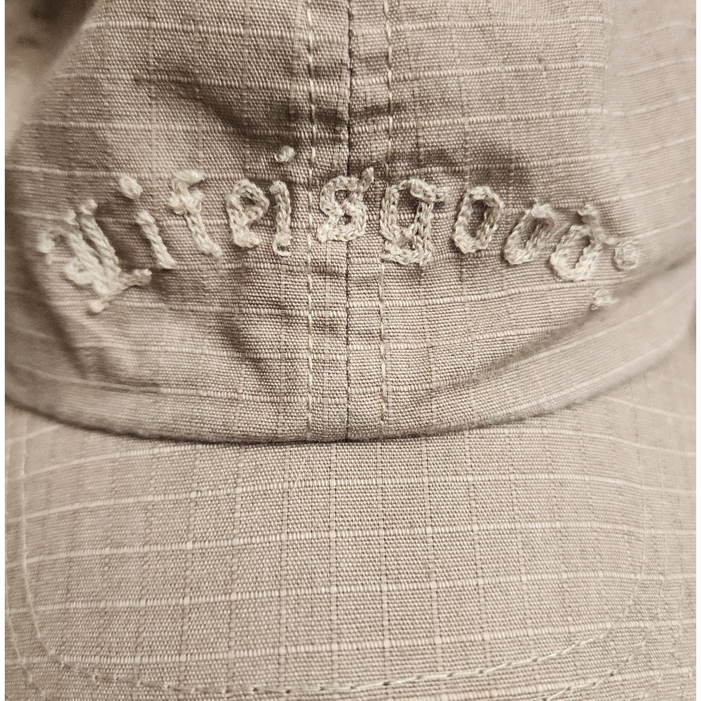 Life is Good Ripstop Baseball Cap Unisex One Size Tan Khaki Embroidered Hat